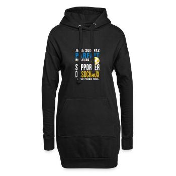 football Sochaux supporter foot club sochaux - Sweat-shirt à capuche long Femme - noir - Devant