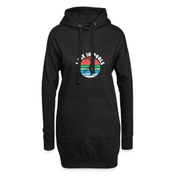 I Pee In Pools Funny Peeing In Pools Humor - Hoodie-Kleid - Schwarz - Vorne