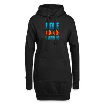 Mode Vacances - Sweat-shirt à capuche long Femme - noir - Devant
