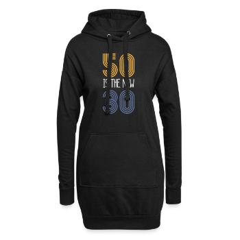 50 ist die neue 30 (1969) - Hoodie-Kleid - Schwarz - Vorne
