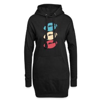 American Football American Vector Pride - Sweat-shirt à capuche long Femme - noir - Devant