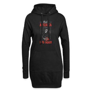 Emoticon Make America Emo Again Emocore Aesthetic - Hoodie Dress - black - Front