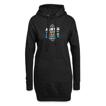 Stolze Tante einer 1. Klasse von 2023 - Hoodie-Kleid - Schwarz - Vorne