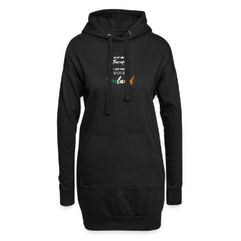Irland lustige Geschenkidee Ireland Therapie Reise - Hoodie-Kleid - Schwarz - Vorne