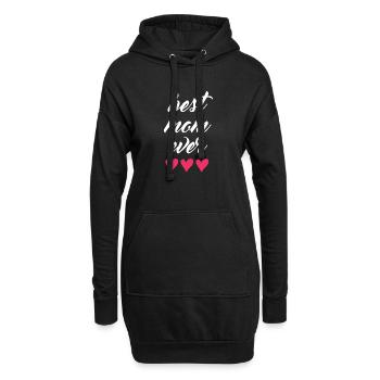 Beste Mutter aller Zeiten - Hoodie-Kleid - Schwarz - Vorne