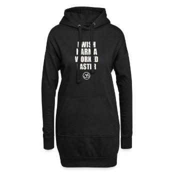 I Wish Karma Worked Faster – Funny Karma Shirt - Hoodie-Kleid - Schwarz - Vorne