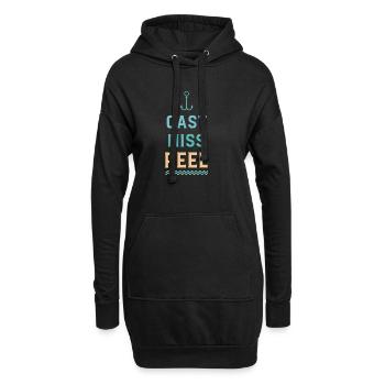 Anker und Wellen werfen Miss Reel - Hoodie-Kleid - Schwarz - Vorne