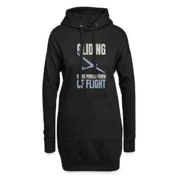 Les voiliers | Cadeau de vol à voile des pilotes - Sweat-shirt à capuche long Femme - noir - Devant