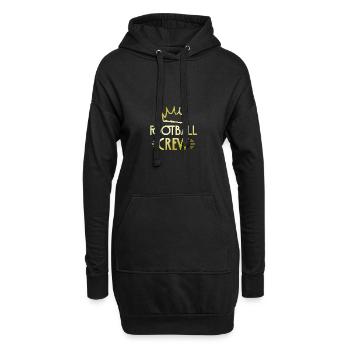 Équipe de football - Sweat-shirt à capuche long Femme - noir - Devant