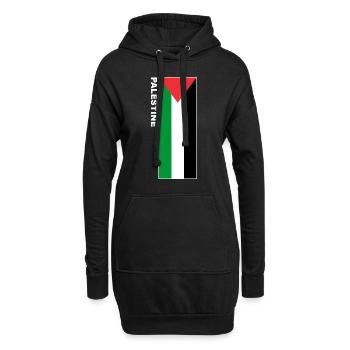 Palestine Drapeau Palestinien T-Shirt - Sweat-shirt à capuche long Femme - noir - Devant