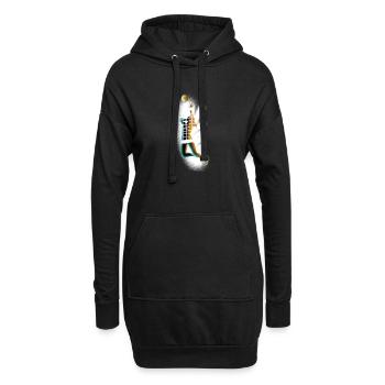 volleyball - Sweat-shirt à capuche long Femme - noir - Devant