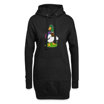Randonnée à dos pour randonneurs canards - Sweat-shirt à capuche long Femme - noir - Devant