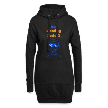 Le petit-fils chéri - Sweat-shirt à capuche long Femme - noir - Devant