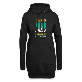Lustiges 40. Geburtstag Geschenk Geburtstagsshirt - Hoodie-Kleid - Schwarz - Vorne