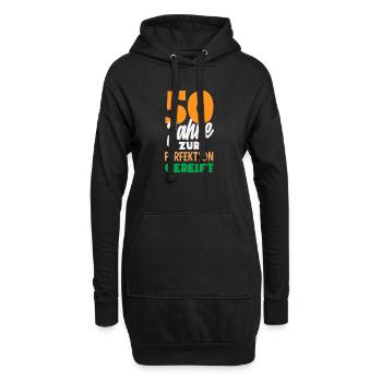 Lustiges 50. Geburtstag Geburtstagsshirt Geschenk - Hoodie-Kleid - Schwarz - Vorne