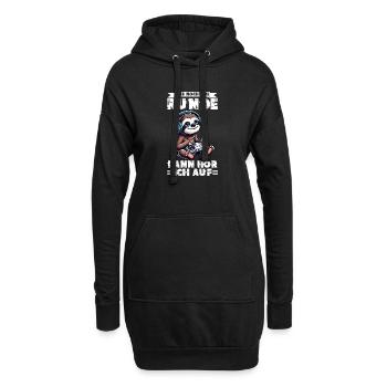 Juste un tour de plus, puis j’arrêterai la paresse - Sweat-shirt à capuche long Femme - noir - Devant