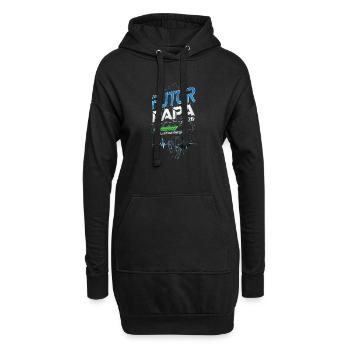 Futur Papa 2026 - Sweat-shirt à capuche long Femme - noir - Devant