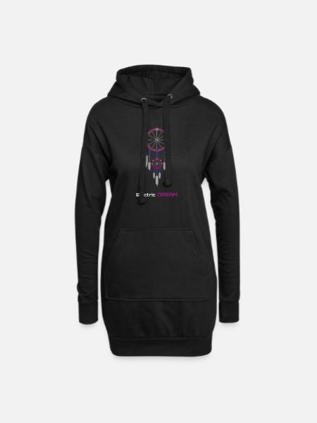 Neon Dreamcatcher - Hoodie Dress - black