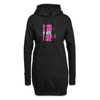 Moms Against White Baseball Pants - Hoodie-Kleid - Schwarz - Vorne