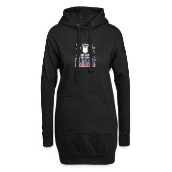 Couronnement du roi britannique Charles Angleterre Drapeau - Sweat-shirt à capuche long Femme - noir - Devant