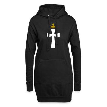 DLM CROSS CROWN W1U - Hoodie Dress - black - Front