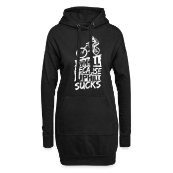 MTB Fahrrad Fans Rad Biker BMX Fahradfahrer Berg L - Hoodie-Kleid - Schwarz - Vorne