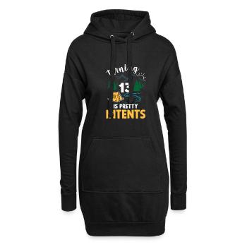Pretty Intents - Hoodie-Kleid - Schwarz - Vorne