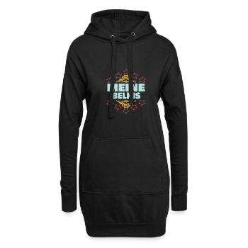 Belkis als Mädchen - Hoodie-Kleid - Schwarz - Vorne