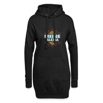 Mädchen Alexia - Hoodie-Kleid - Schwarz - Vorne