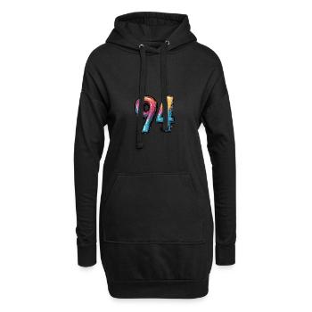 Bande dessinée à 94 numéros - Sweat-shirt à capuche long Femme - noir - Devant