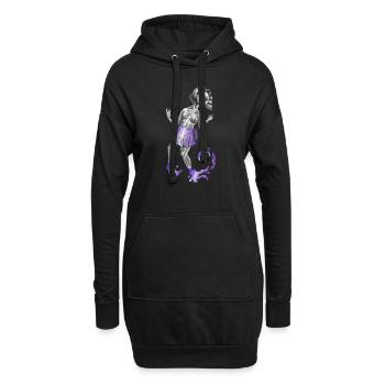 UniversumSeele - Hoodie-Kleid - Schwarz - Vorne