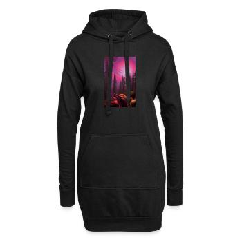 Loup-garou | Loup | Créatures mythiques | Monstres | Mystique - Sweat-shirt à capuche long Femme - noir - Devant