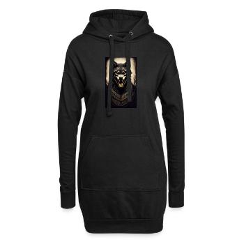 Loup-garou | Loup | Créatures mythiques | Monstres | Mystique - Sweat-shirt à capuche long Femme - noir - Devant