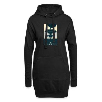 Extraterrestre | OVNI | Vaisseau spatial | PAU | étranger - Sweat-shirt à capuche long Femme - noir - Devant