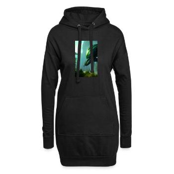 Extraterrestre | OVNI | Vaisseau spatial | PAU | étranger - Sweat-shirt à capuche long Femme - noir - Devant
