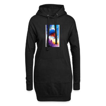 Extraterrestre | OVNI | Vaisseau spatial | PAU | étranger - Sweat-shirt à capuche long Femme - noir - Devant