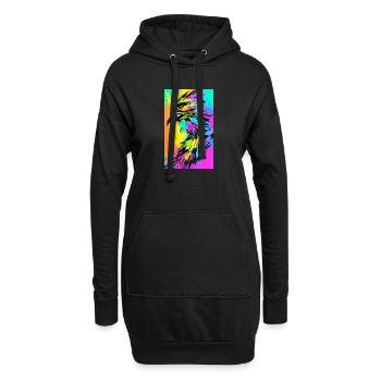 Aigle | Oiseaux | Liberté | Animaux - Sweat-shirt à capuche long Femme - noir - Devant