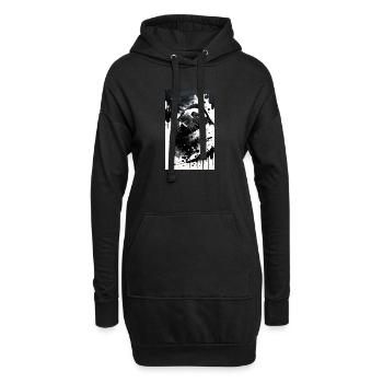 Pays des merveilles du morse - Sweat-shirt à capuche long Femme - noir - Devant