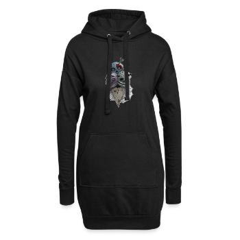 GothICECream Deluxe - Sweat-shirt à capuche long Femme - noir - Devant