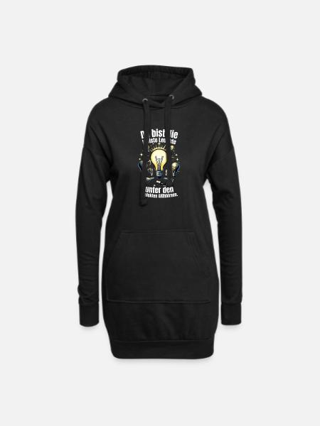 hellste Leuchte unter den defekten Glühbirnen - Hoodie-Kleid - Schwarz
