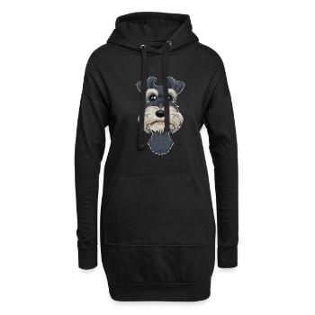 Miniature Schnauzer Lover I Dog Lover I Miniature - Hoodie-Kleid - Schwarz - Vorne