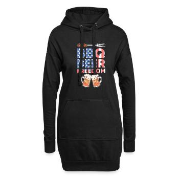 Barbecue - Sweat-shirt à capuche long Femme - noir - Devant