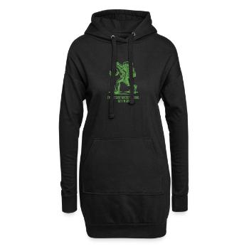 Je ne sais pas trop où je vais mais je suis Gay Frog - Sweat-shirt à capuche long Femme - noir - Devant
