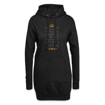 Prinzessin - Hoodie-Kleid - Schwarz - Vorne