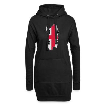 Sardaigne - Sweat-shirt à capuche long Femme - noir - Devant