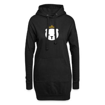 Ours de Berlin - Sweat-shirt à capuche long Femme - noir - Devant