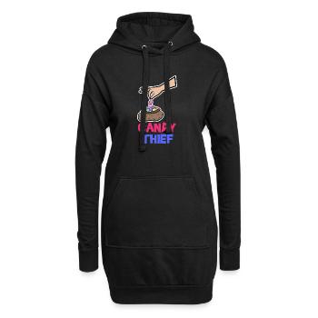 Bonbons Déclaration de dent sucrée Bonbons Snacking - Sweat-shirt à capuche long Femme - noir - Devant
