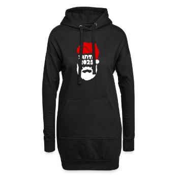 T-shirt Santa 2025 Silhouette - Sweat-shirt à capuche long Femme - noir - Devant