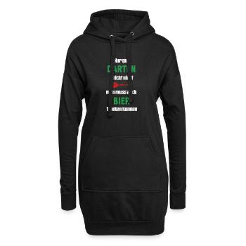 Darten  - Hoodie-Kleid - Schwarz - Vorne