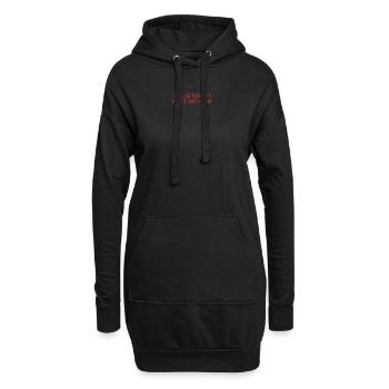 Short Life flirtet mit mir - Hoodie-Kleid - Schwarz - Vorne